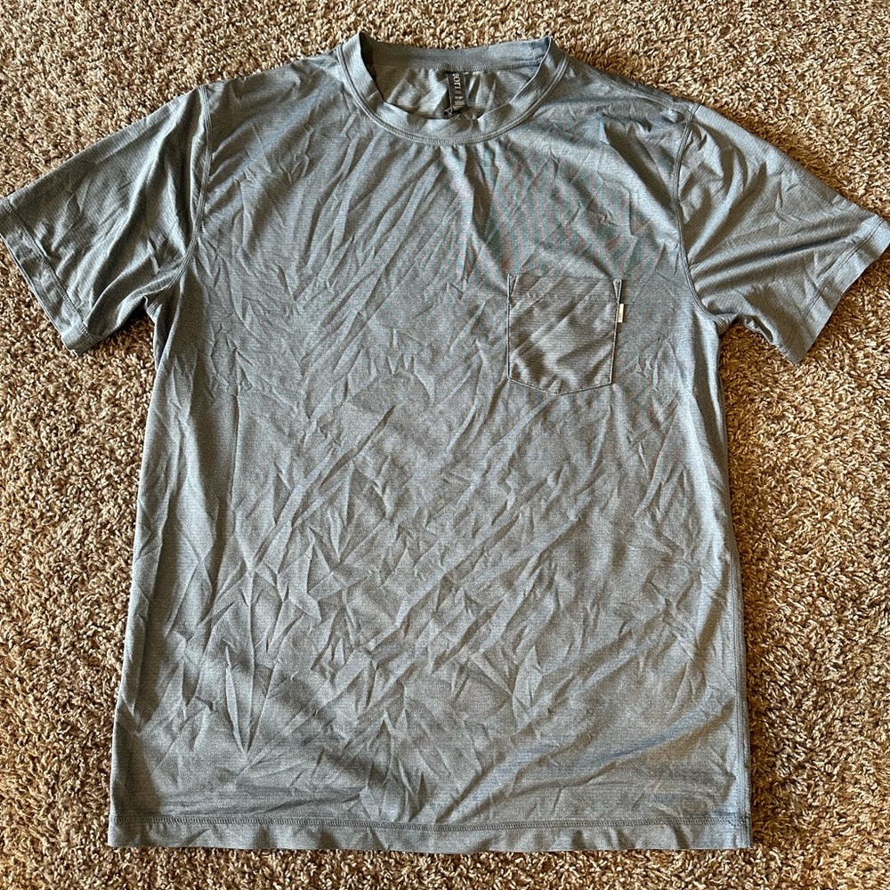 Blue Grey Vuori pocket performance T-shirt
